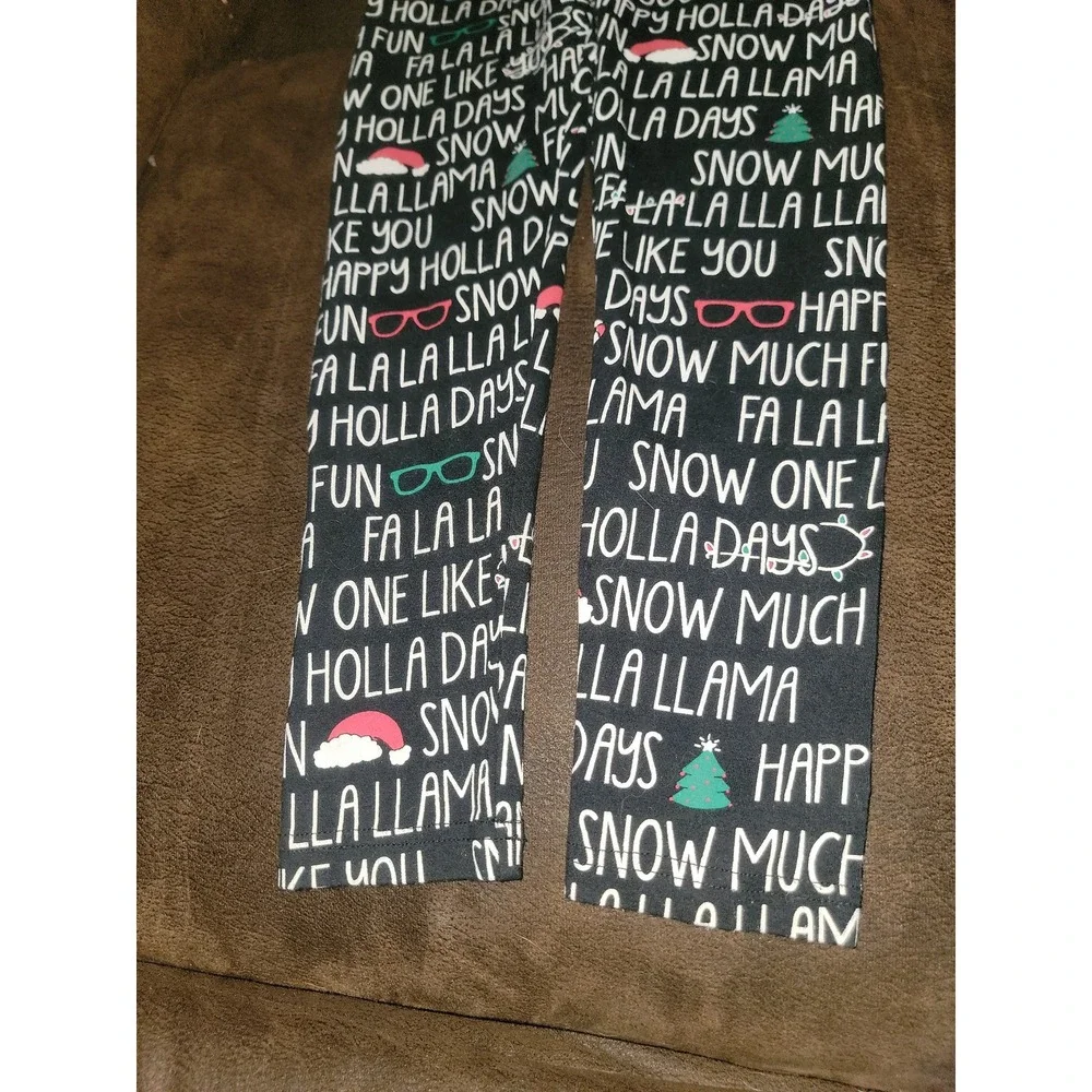 Justice‎ holiday Christmas llama sweater and leggings size 10